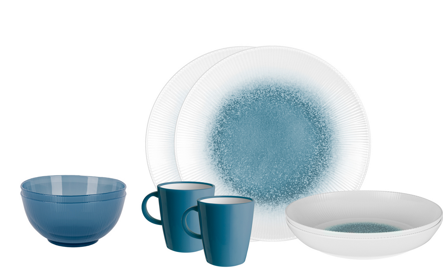 Brunner Tete-a-Tete Geschirrset 8 Teilig 2 Personen