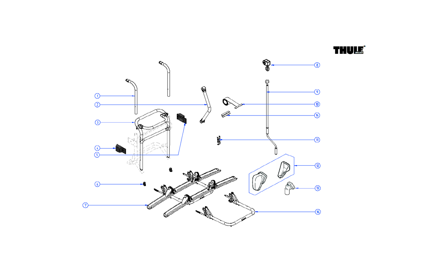 Thule Motor Für Fahrradträger Lift V16 12 V – Thule Ersatzteilnummer 1500600504