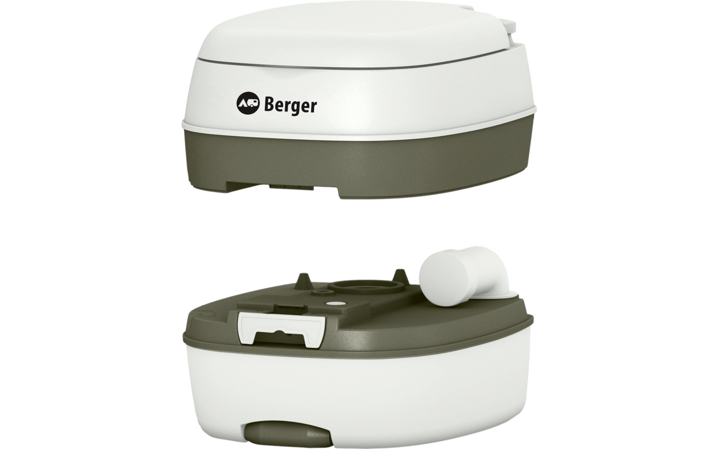 Berger Mobil WC Deluxe Starter Set Mit Deluxe Campingtoilette, Toilettenpapier Und Sanitärflüssigkeiten