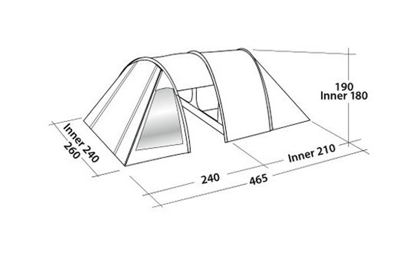 Easy Camp Galaxy 400 Tunnelzelt Rustic Green Für 4 Personen
