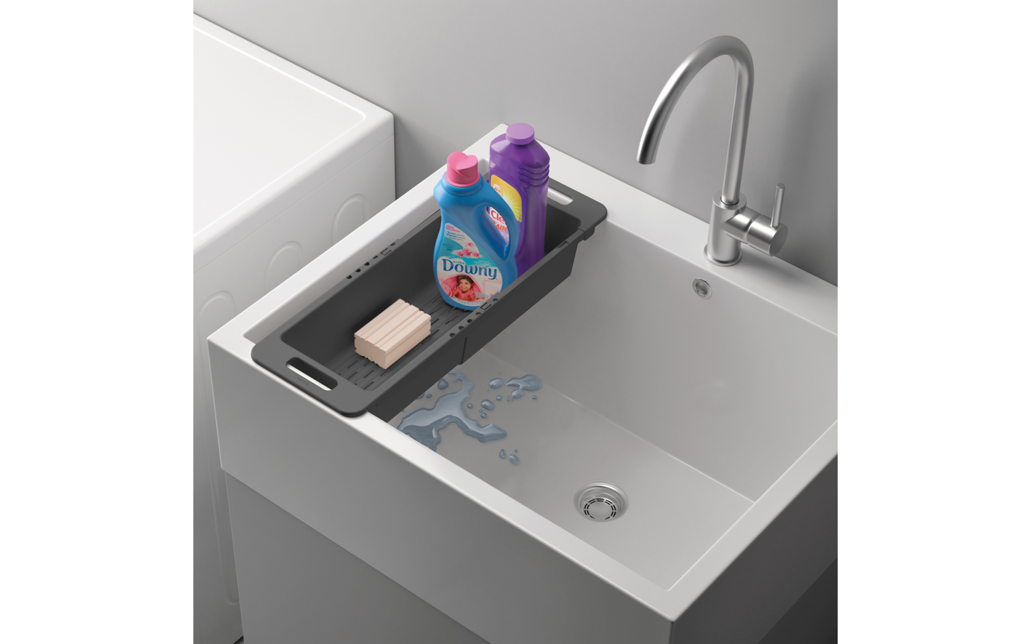 Metaltex Drain-Flex Abtropfkorb / Spülkorb Ausziehbar 35 Bis 52 Cm