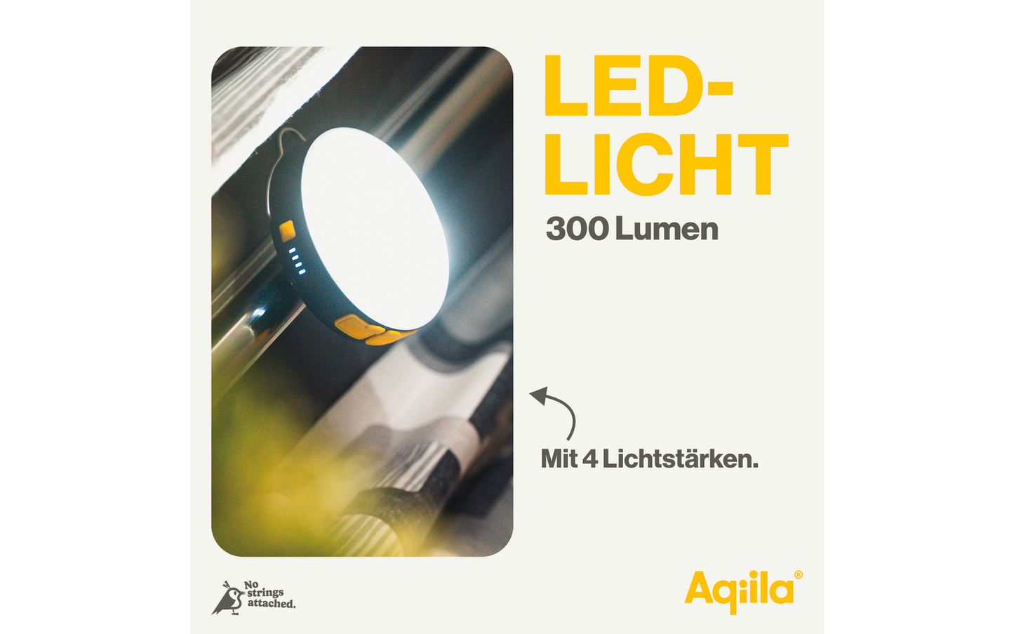Aqiila Lightbird BL10 Powerbank Lampe 20 W Schwarz 10000 MAh