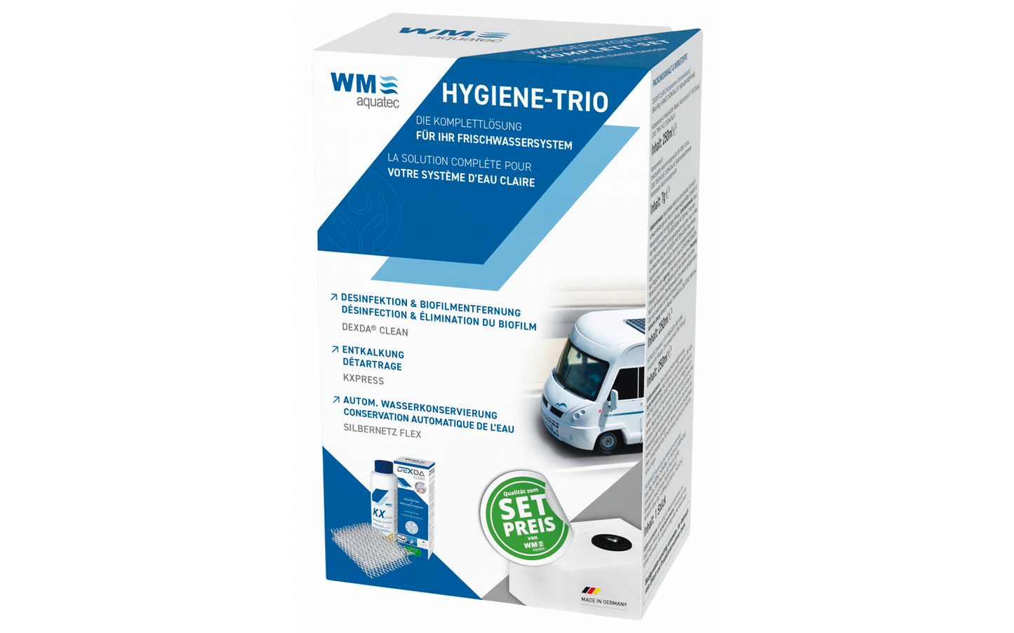 WM Aquatec Hygiene-Trio Wasserhygiene Komplettset