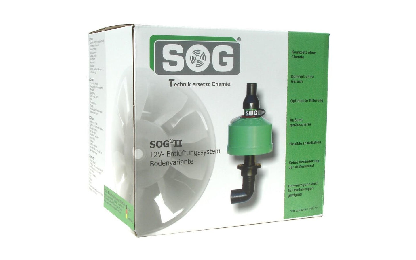 SOG Typ 320S Saneo Entlüftungssystem Bodenvariante 12 V