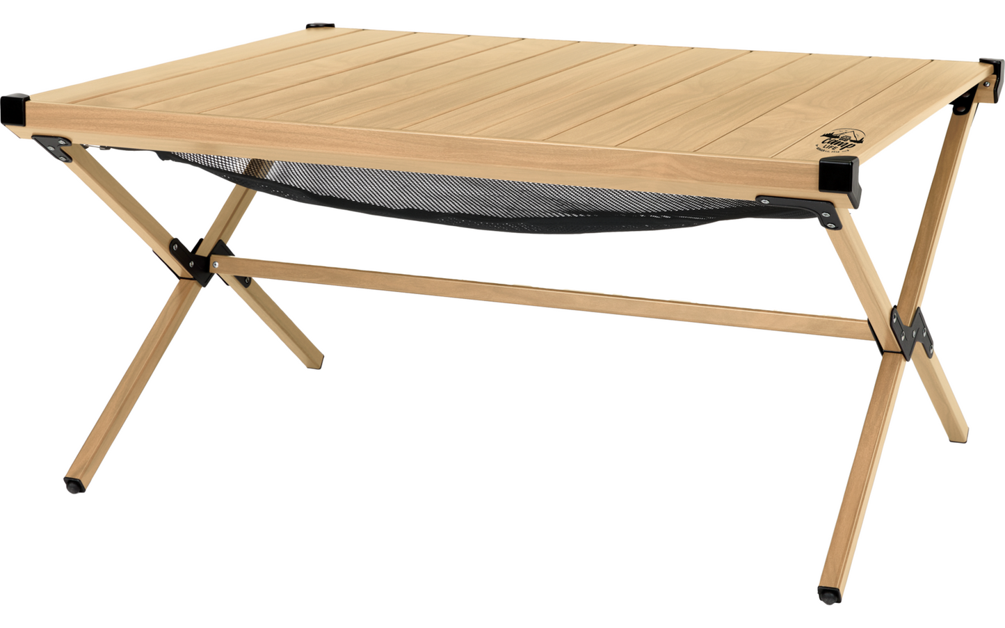 Camplife Tavira Alu-Rolltisch Bambusoptik 89 X 70 Cm