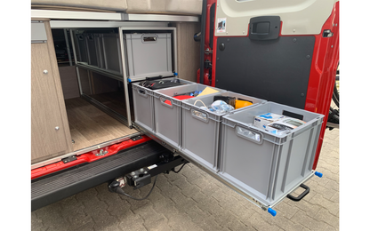  SYS-RACK Kastenwagen Heckauszug Mit 120 Cm Teleskopvollauszügen
