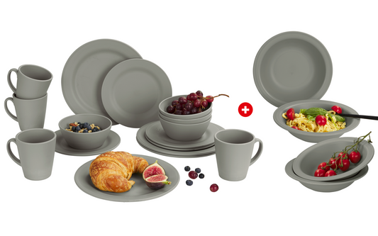  Berger Kynne Geschirr-Set & Suppenteller 16+4-tlg. Für 4 Personen