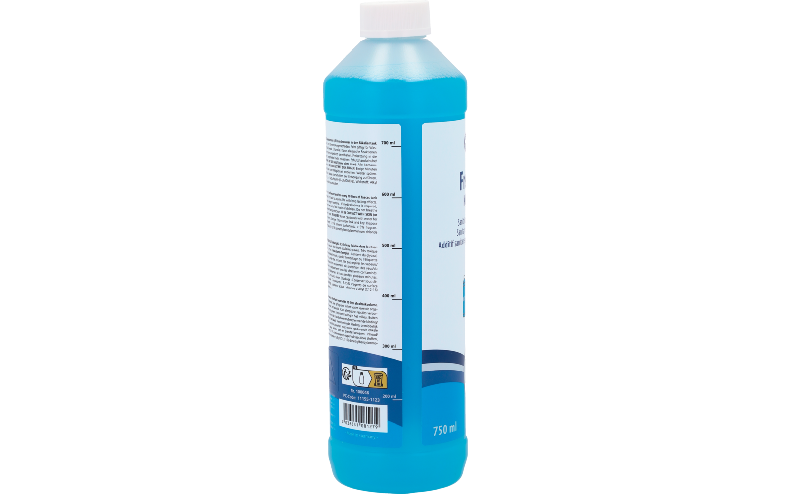  Berger Fresh Blue Konzentrat 750 Ml - Sanitärzusatz Für Den Fäkalientank