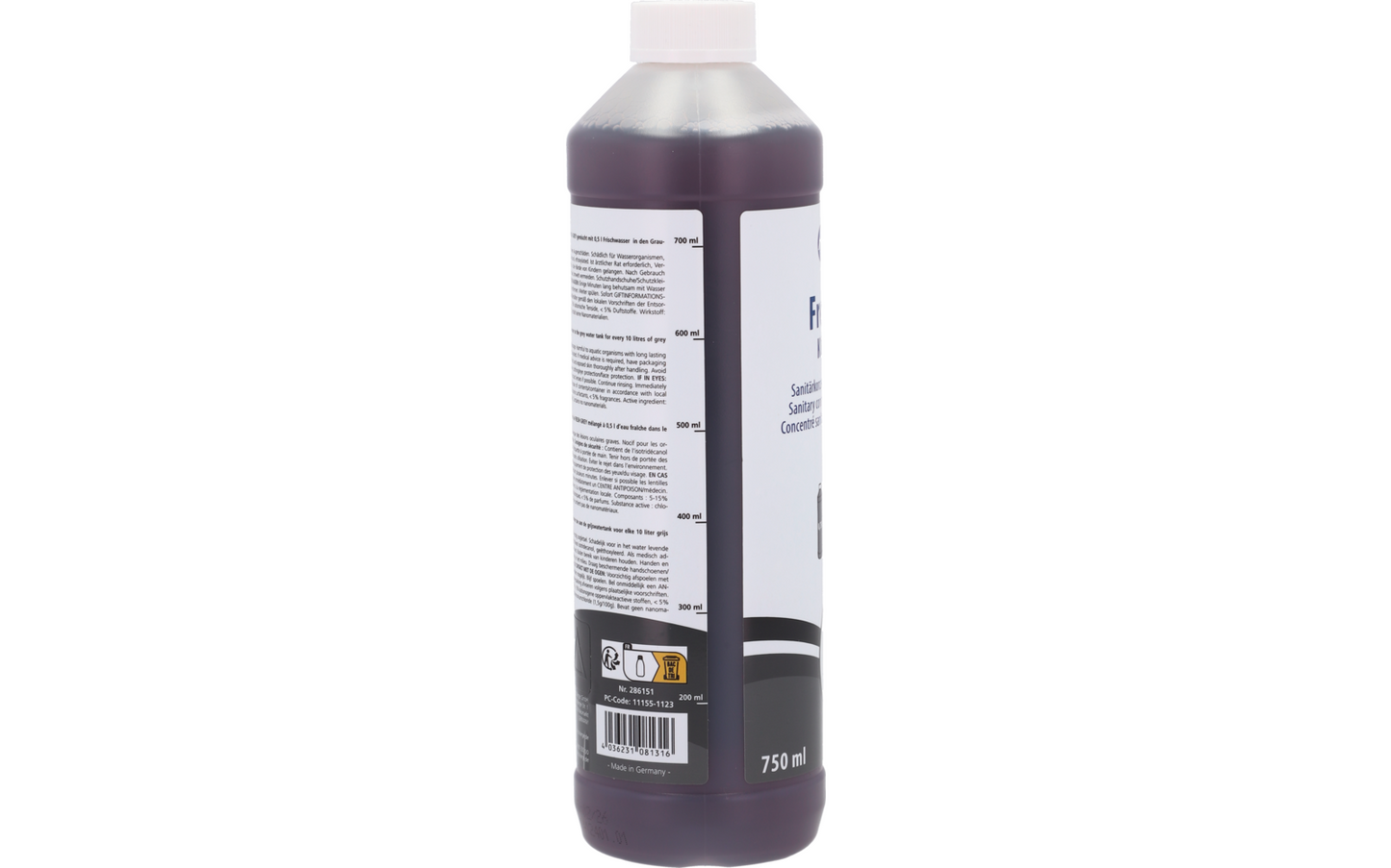  Berger Fresh Grey Konzentrat 750 Ml - Sanitärzusatz Für Den Grauwassertank
