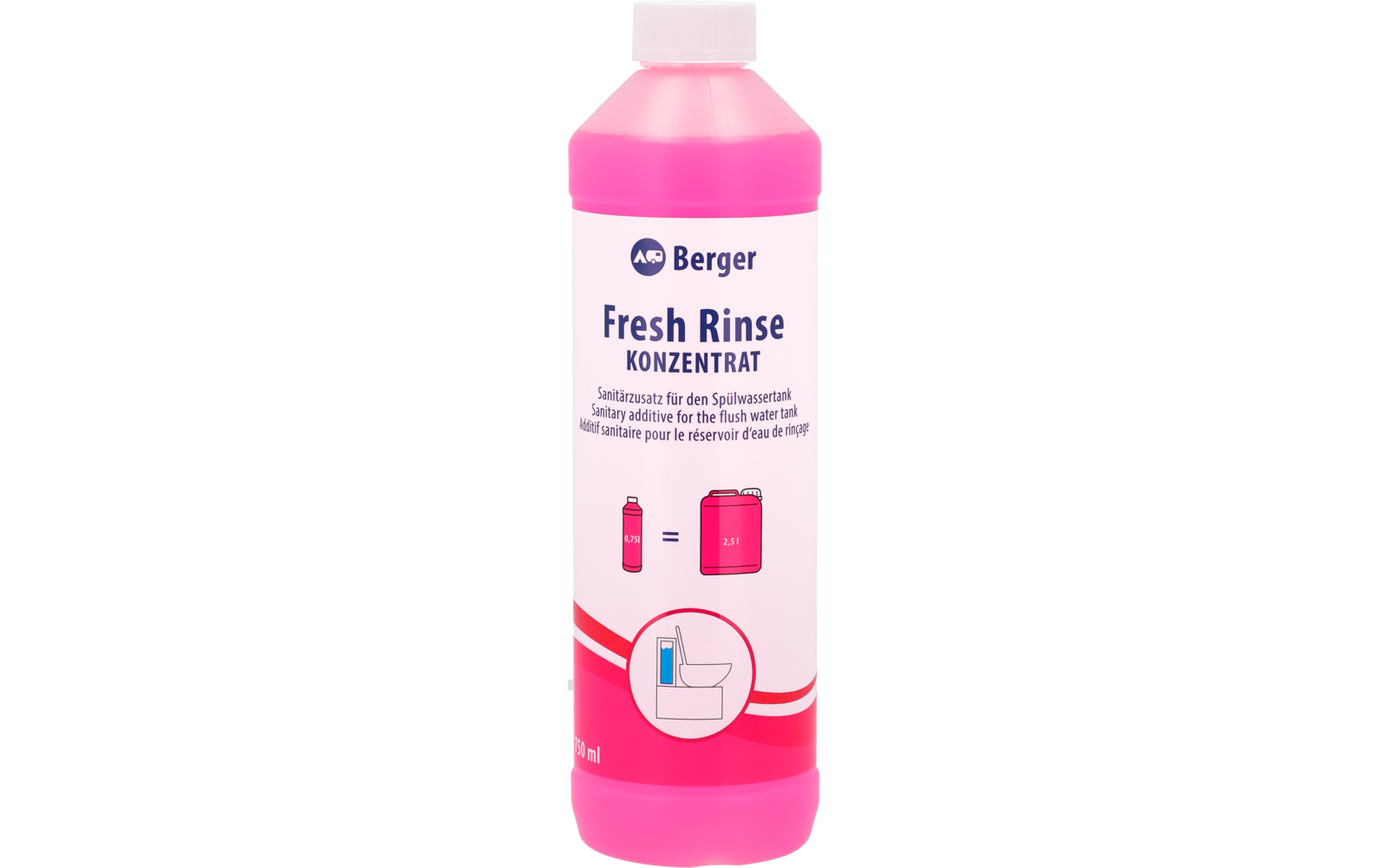  Berger Fresh Rinse Konzentrat 750 Ml - Sanitärzusatz Für Den Spülwassertank