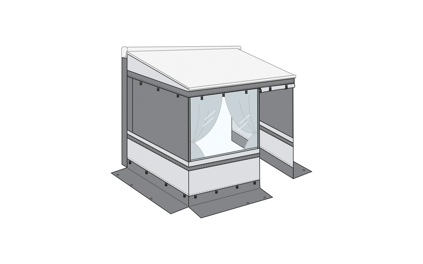  Fiamma F45s Privacy Room Light Van 260 Markisenvorzelt