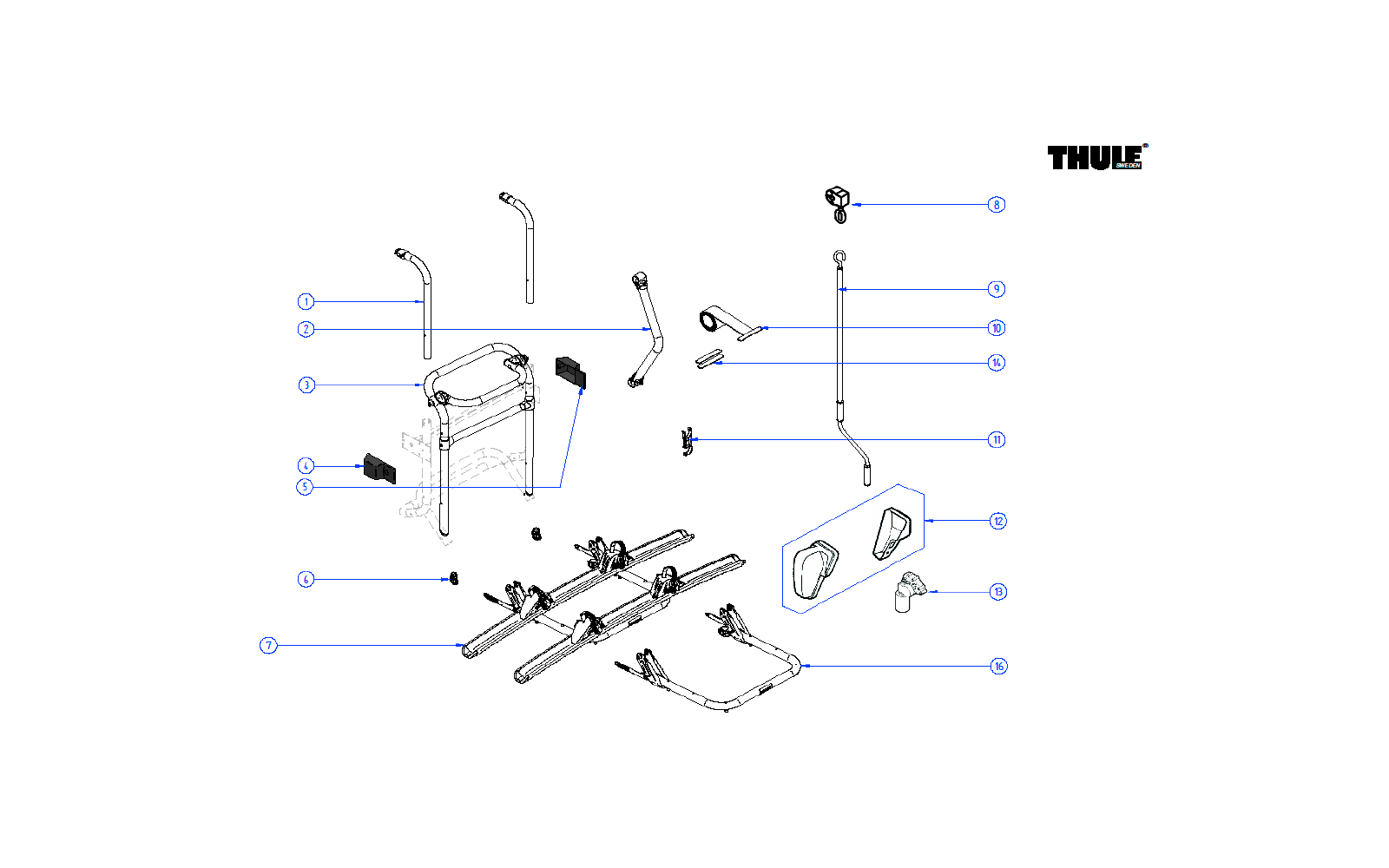  Thule Motor Für Fahrradträger Lift V16 12 V – Thule Ersatzteilnummer 1500600504