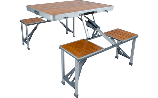  Bo-Camp Picknicktisch Bambus Klappbar 4 Personen