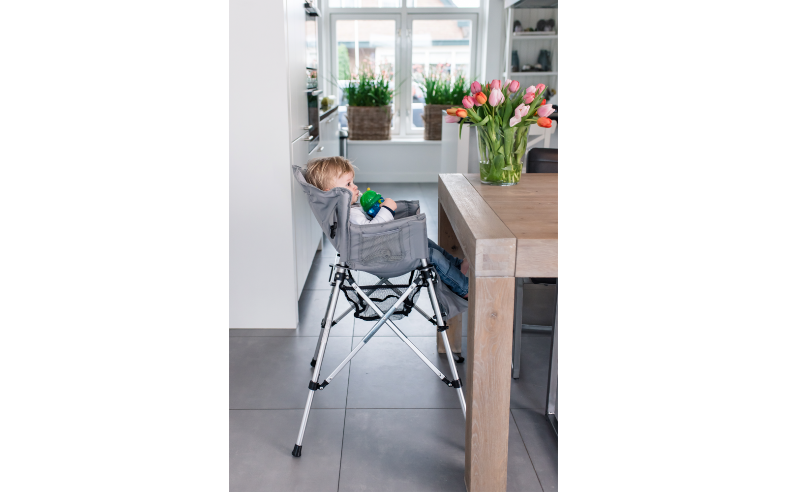  One2Stay Kinderhochstuhl Faltbar Mit Abnehmbaren Esstisch