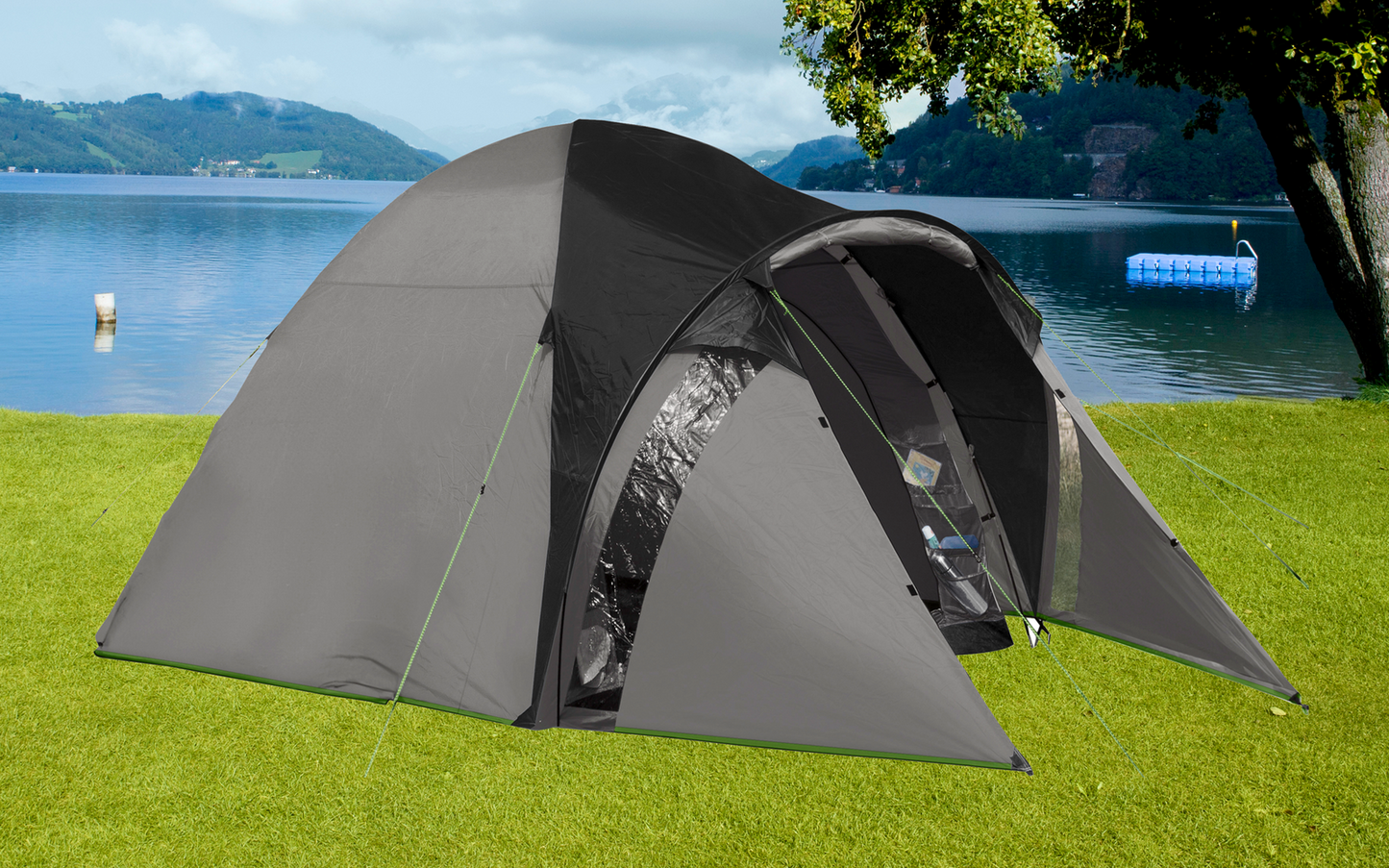  Berger Kiwi NZ 4 Plus Leichtes Kuppelzelt Für Camping Und Trekking Für 4 Personen