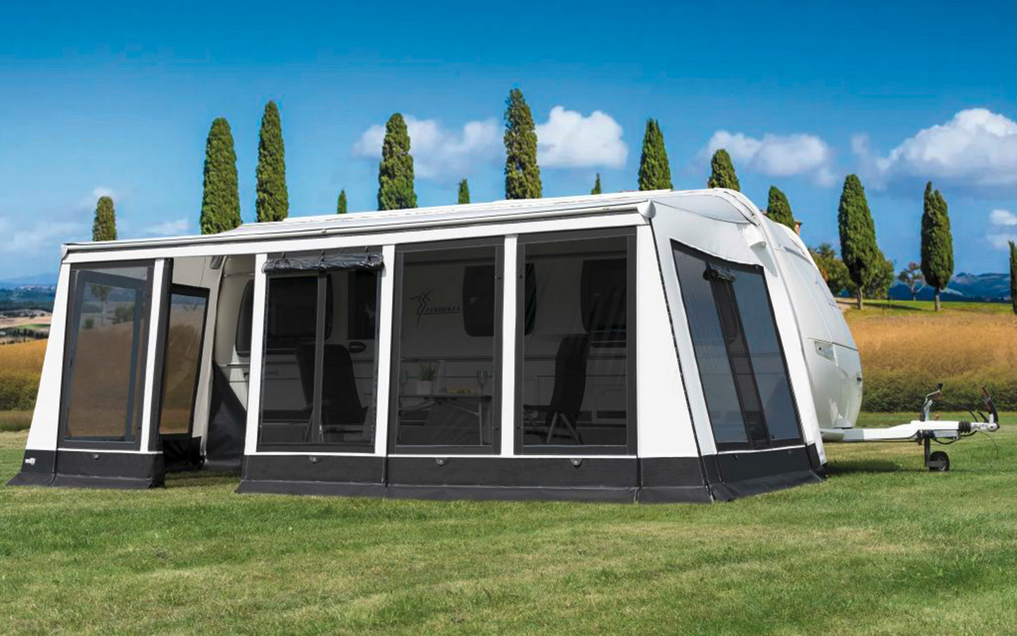  Wigo Rolli Plus Modul Markisenzelt Komplett-Set Tiefe 250 Cm