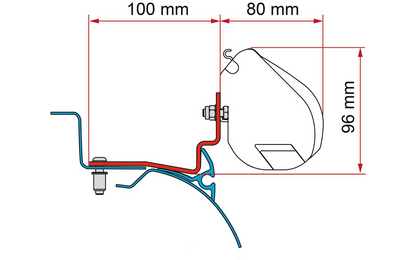  Fiamma Adapter Kit Campereve Cap Road Für F35pro Markisen