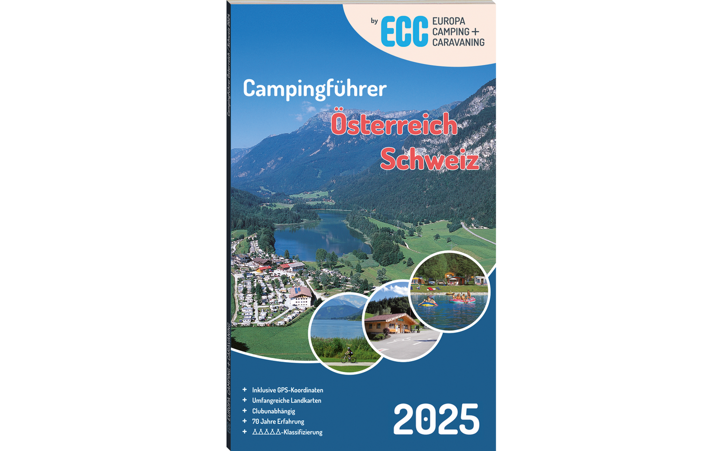  ECC Europa Camping Caravaning Campingführer Österreich / Schweiz 2025 Sprache Deutsch