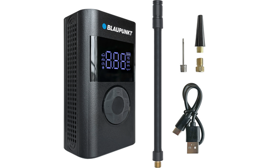  Blaupunkt Tragbare Akku-Luftpumpe TPM 124 Mit Powerbank-Funktion / Integrierter LED