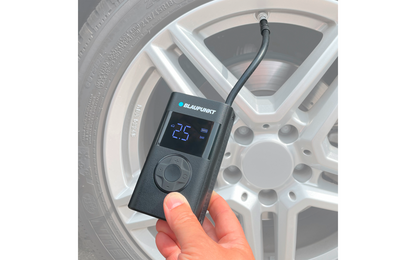 Blaupunkt Tragbare Akku-Luftpumpe TPM 124 Mit Powerbank-Funktion / Integrierter LED