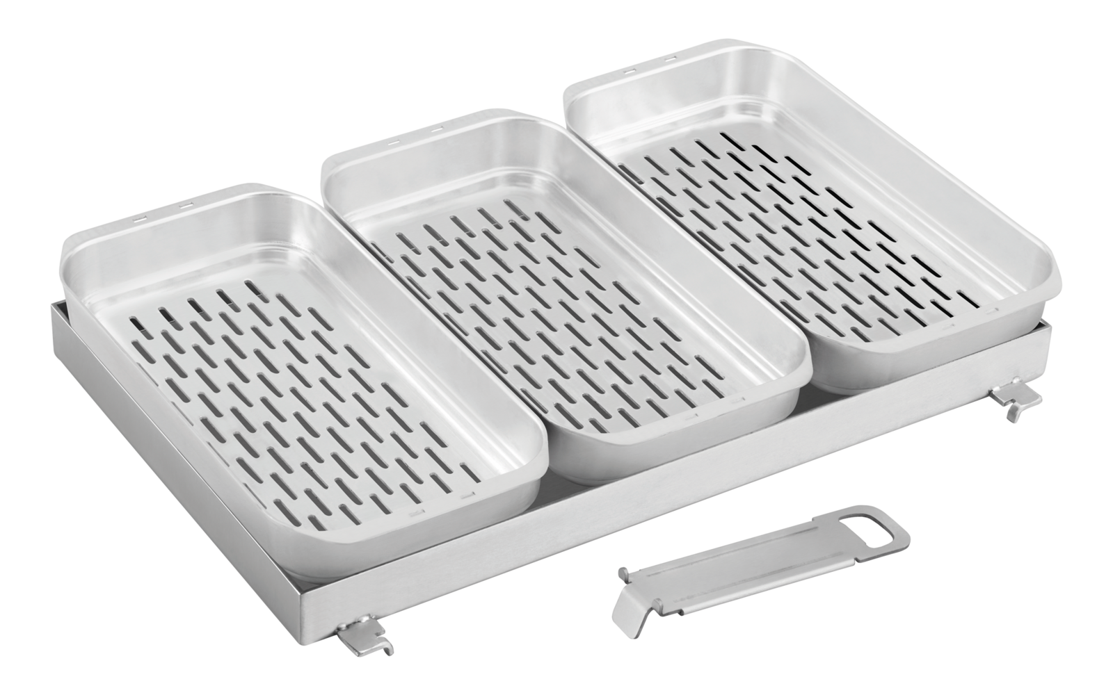  Enders Edelstahl Pfanne Und Körbe Set 4-teilig Für Gasgrill Urban II Und Explorer II