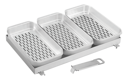  Enders Edelstahl Pfanne Und Körbe Set 4-teilig Für Gasgrill Urban II Und Explorer II