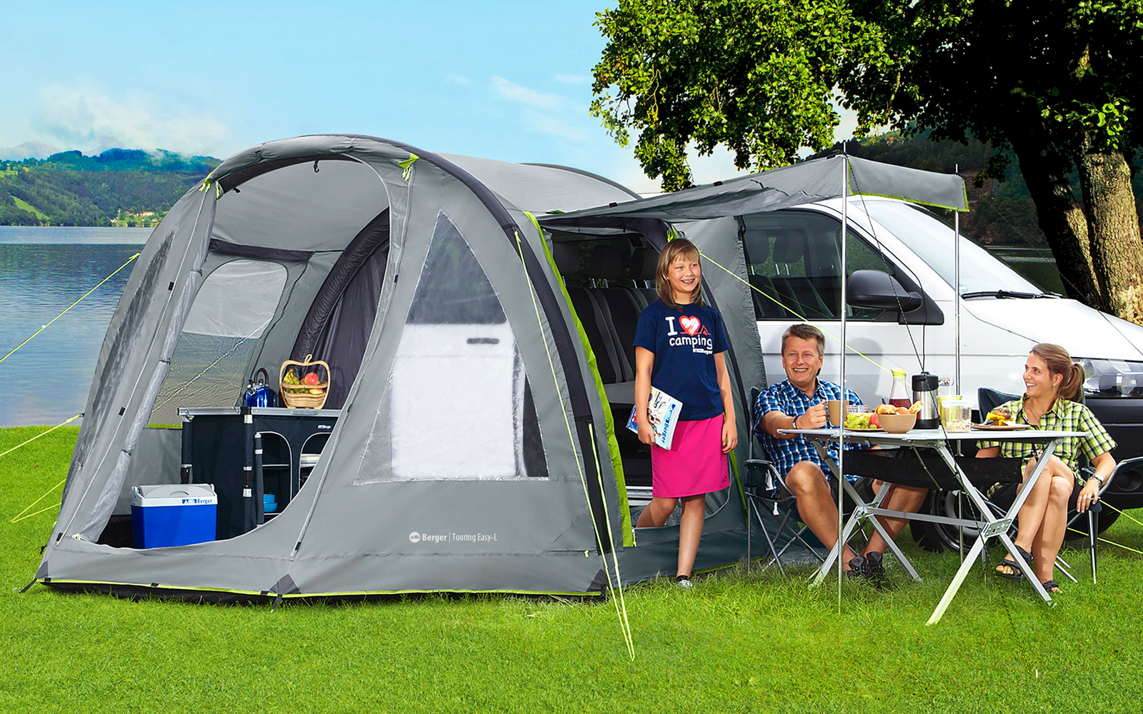 Berger Aufblasbares Vorzelt Touring Easy Air Mit Festen Boden Für Campingbus