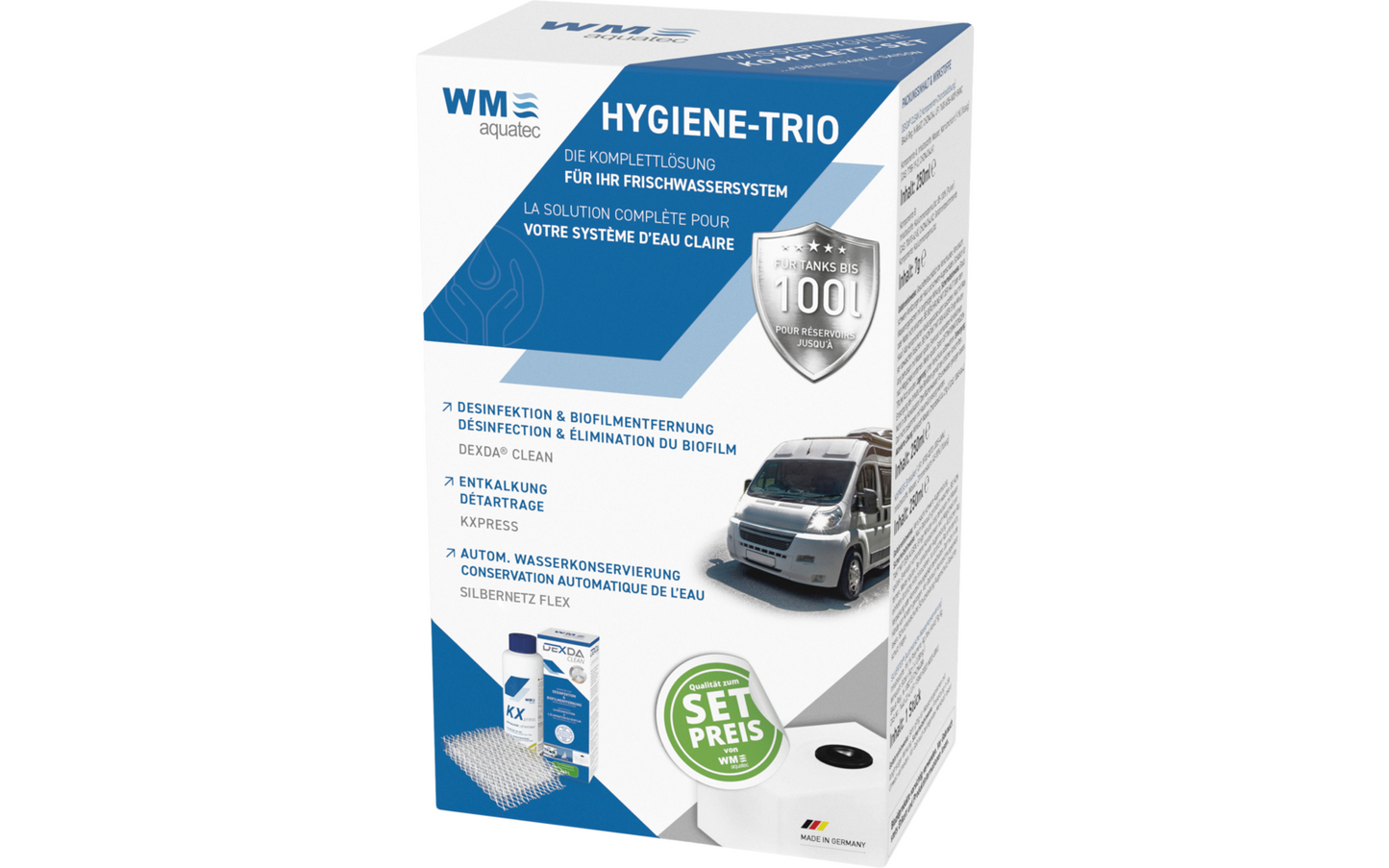  WM Aquatec Hygiene-Trio Wasserhygiene Komplettset