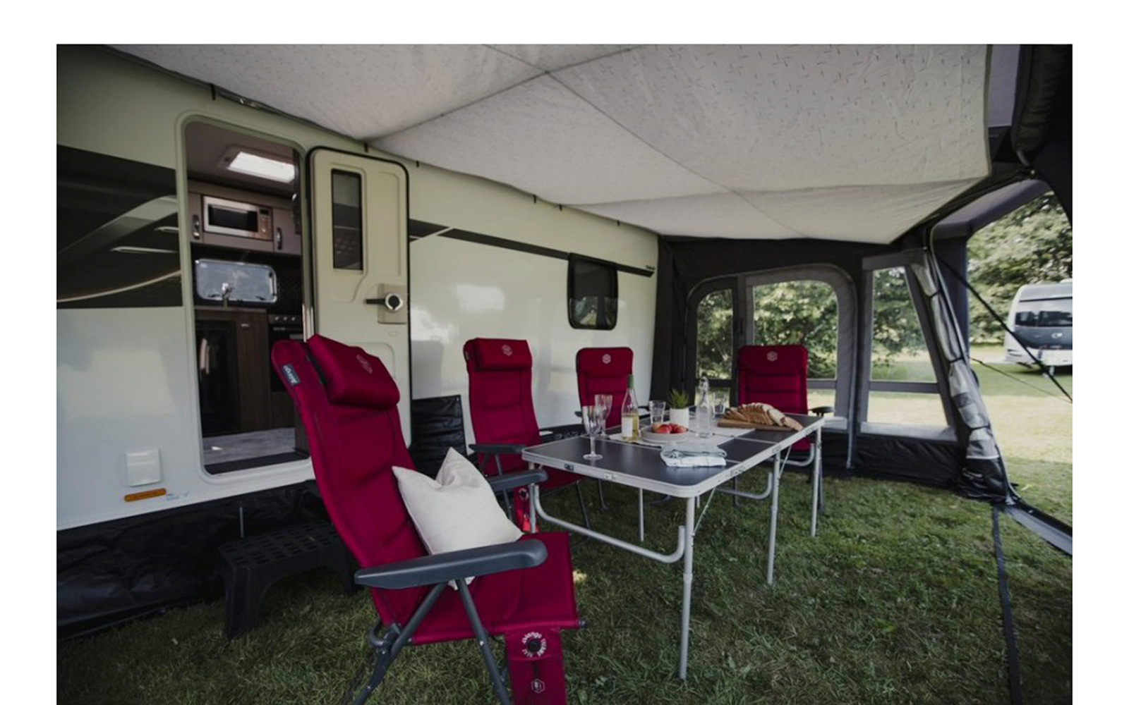  Vango Aufblasbares Vorzelt Für Wohnwagen Tuscany Air 500 Elements ProShield