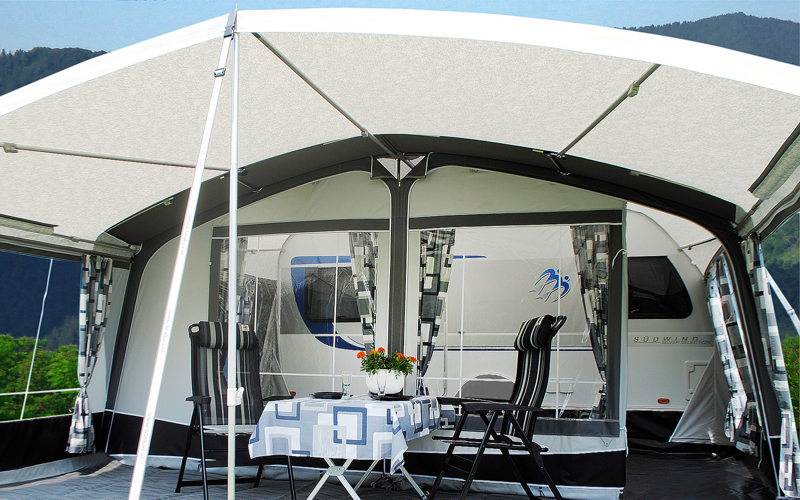 Walker Ellips 280 Vorzelt Stahlgestänge
