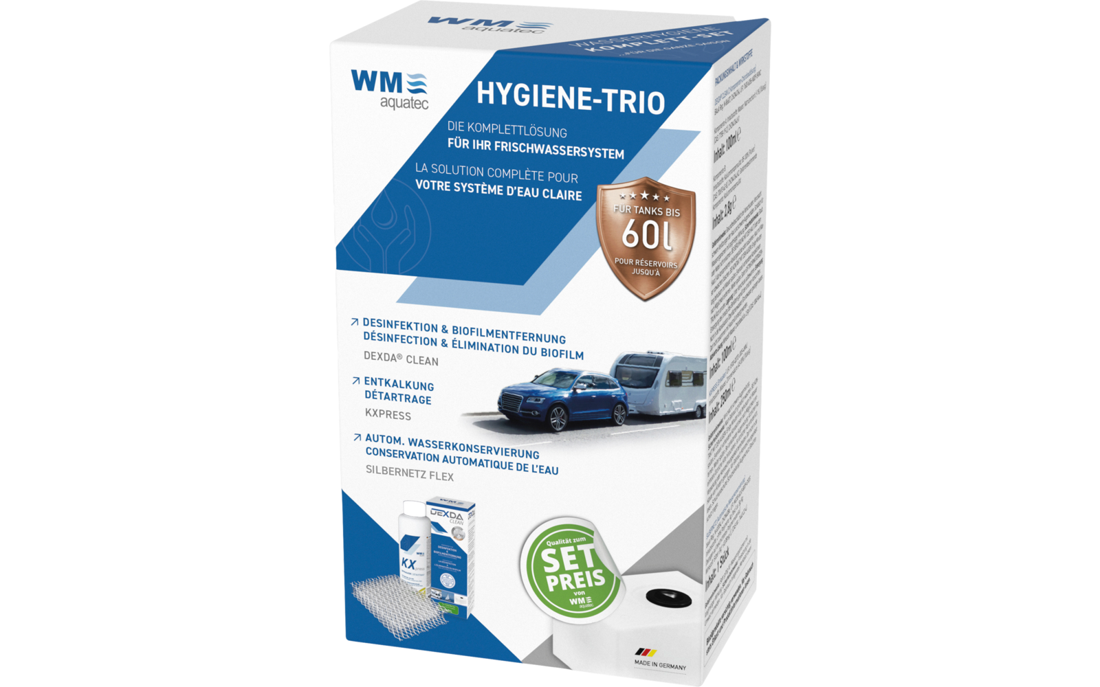  WM Aquatec Hygiene-Trio Wasserhygiene Komplettset