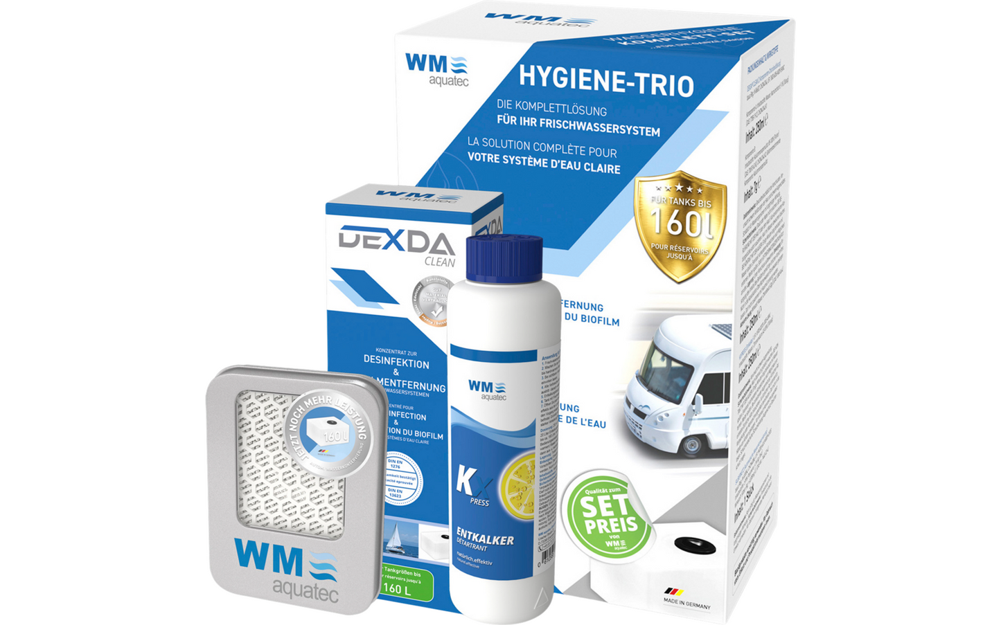  WM Aquatec Hygiene-Trio Wasserhygiene Komplettset