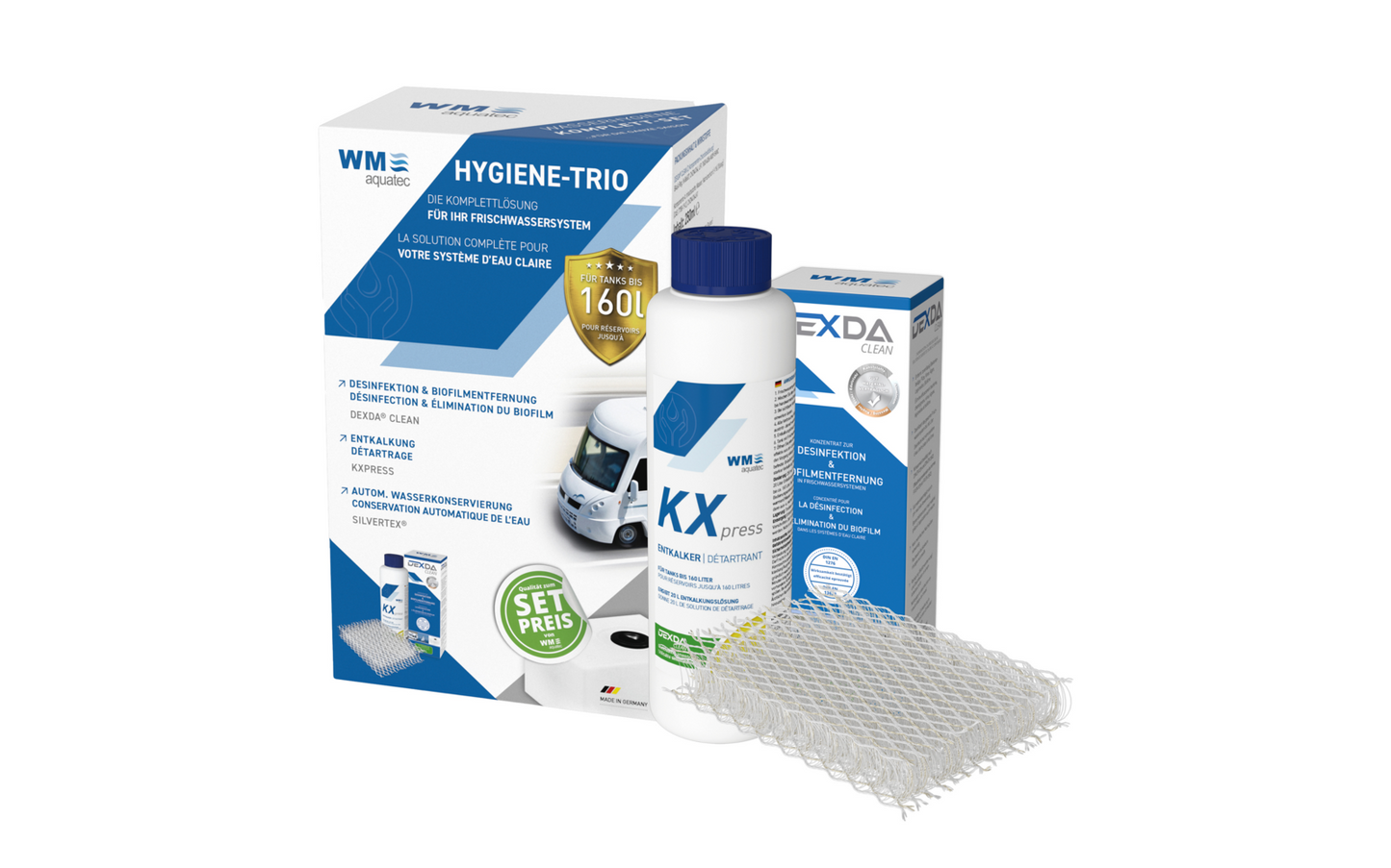  WM Aquatec Hygiene-Trio Wasserhygiene Komplettset
