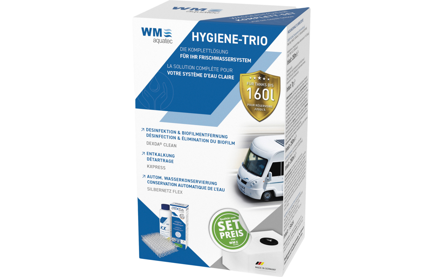  WM Aquatec Hygiene-Trio Wasserhygiene Komplettset