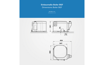  Truma Boiler Gas BGF Warmwasserboiler Mit Flexibler Abgasrohrführung