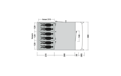  Outwell Denver 6 Tunnelzelt Für 6 Personen