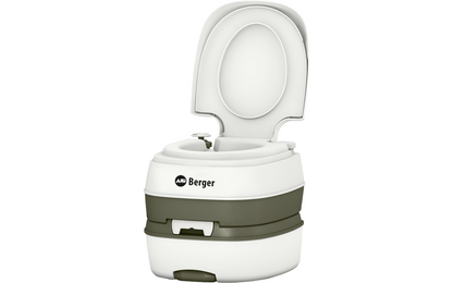  Berger Mobil WC Deluxe Starter Set Mit Deluxe Campingtoilette, Toilettenpapier Und Sanitärflüssigkeiten