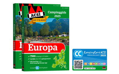  ACSI Campingführer Europa 2025 Inklusive CampingCard ACSI-Ermäßigungskarte Sprache Niederländisch
