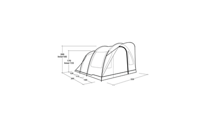  Outwell Sky 5 Tunnelzelt Für 5 Personen