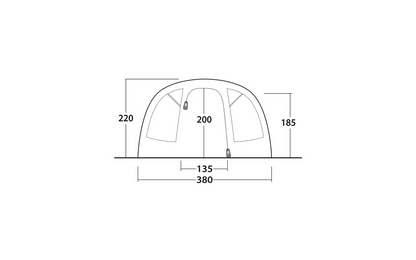  Outwell Denver 6 Tunnelzelt Für 6 Personen