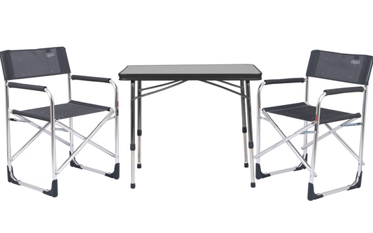  Crespo Tischgruppe Vanlife Set 3-tlg. (2 Campingstühle Und Campingtisch)
