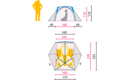  Jack Wolfskin Exolight III Kuppelzelt Für 3 Personen