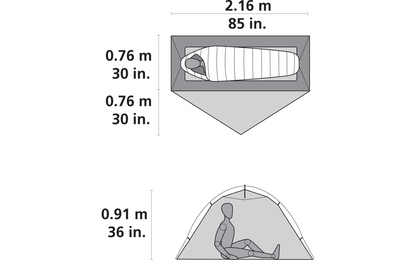  MSR Hubba NX Solo UL Tourenzelt Für 1 Person