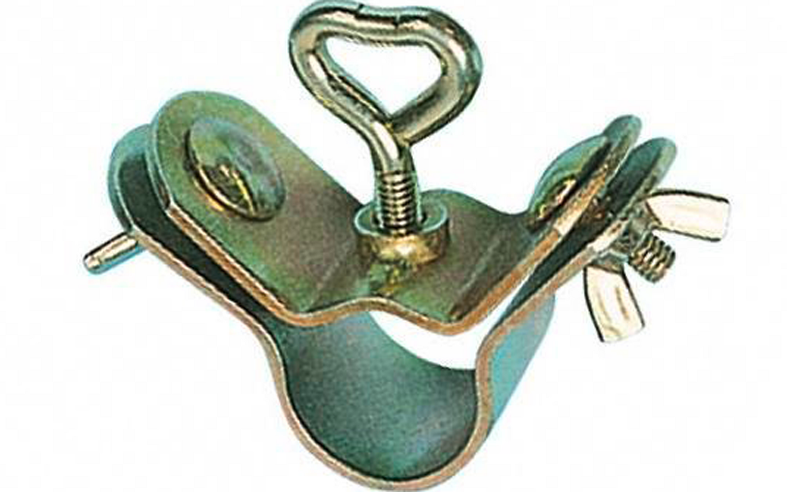  Berger Eck-Rohrschelle Gold 2er Set