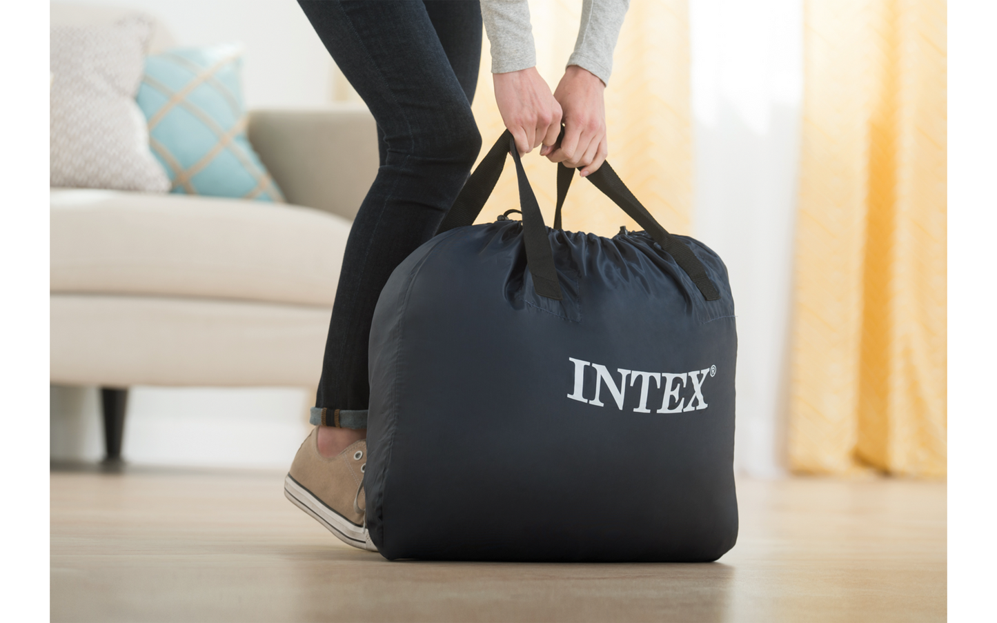  Intex DuraBeam UltraPlush Twin Luftbett Mit 220V Pumpe 99 X 191 X 46 Cm
