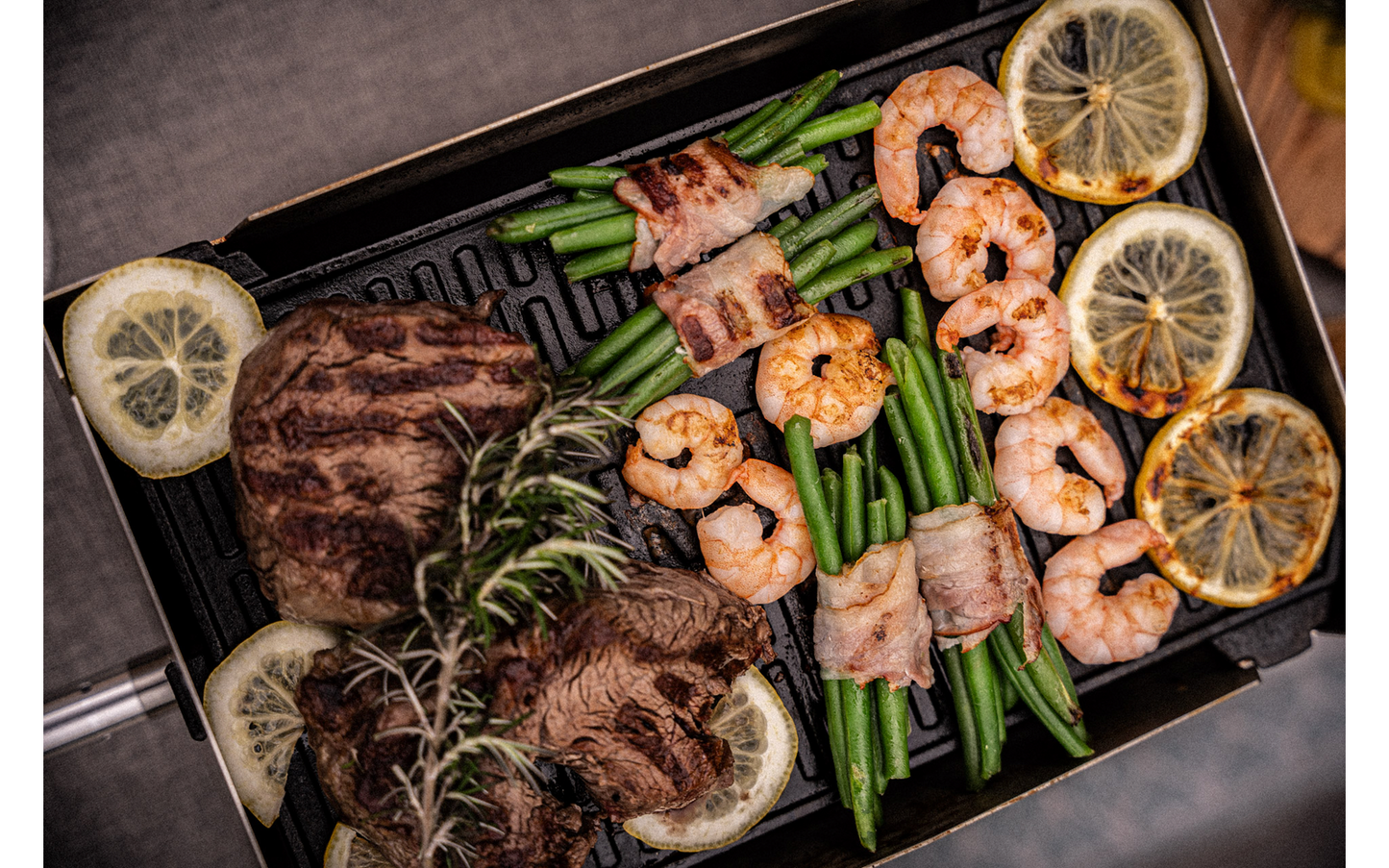  SKOTTI Grillplatte Kast Aus Gusseisen 2 In 1 Plancha Und Griddle