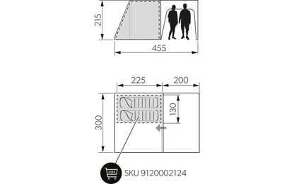  Dometic Santorini FTK 2X4 Innenzelt Schlafbereich Für 2 Personen
