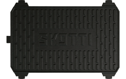  SKOTTI Grillplatte Kast Aus Gusseisen 2 In 1 Plancha Und Griddle