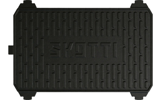  SKOTTI Grillplatte Kast Aus Gusseisen 2 In 1 Plancha Und Griddle
