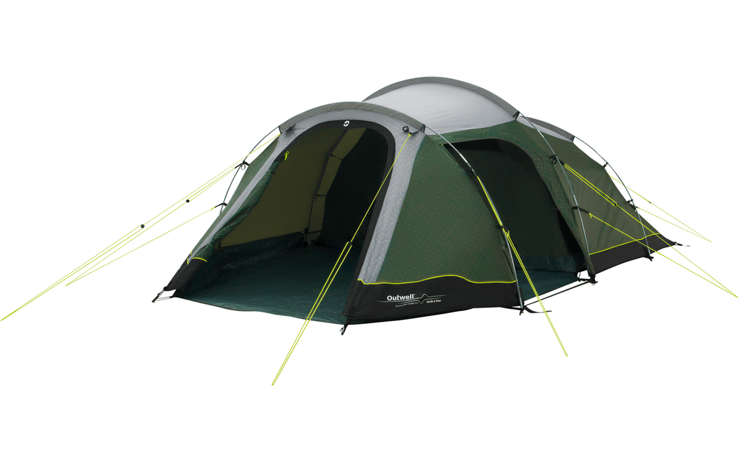  Outwell Earth 4 Plus Tunnelzelt Für 4 Personen Dunkelgrün